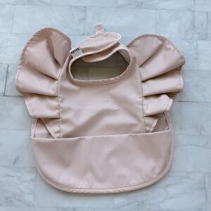 Elodie Pale Pink Ruffle Bib